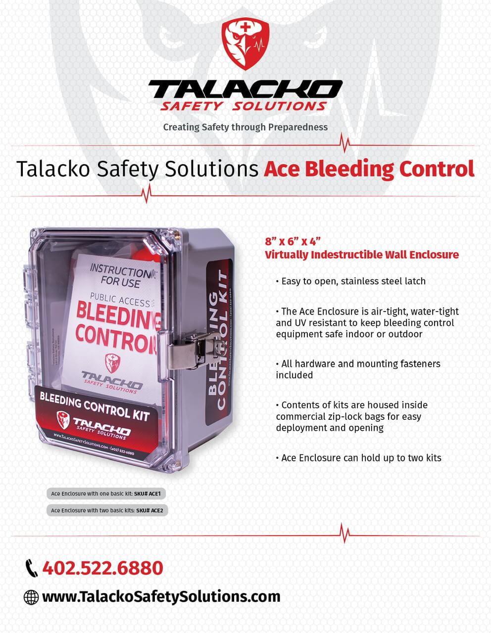 Individual Public Access Bleeding Control Station