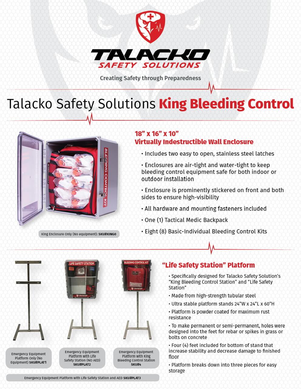 Public Access Bleeding Control Station-8 Bleeding Control Kits